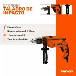 (Promoción de cumpleaños 🔥) Amoladora Angular + Taladro Percutor Daewoo 750w Combo Pack