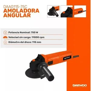 (Promoción de cumpleaños 🔥) Amoladora Angular + Taladro Percutor Daewoo 750w Combo Pack