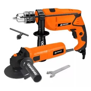 (Promoción de cumpleaños 🔥) Amoladora Angular + Taladro Percutor Daewoo 750w Combo Pack